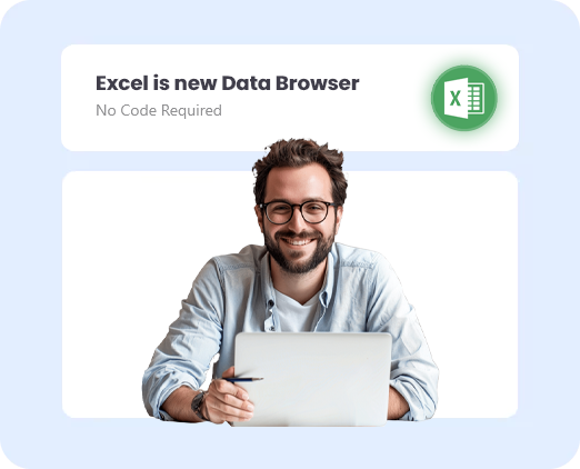 Render Data in MS-Excel or Google Sheet from Any Data Source